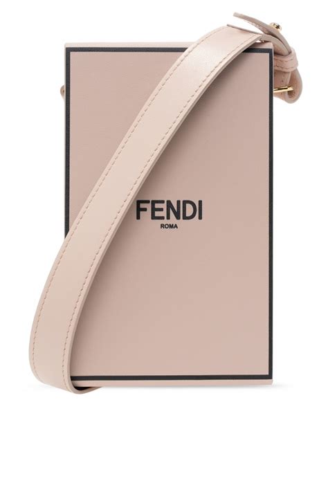 FENDI Vertical Box Shoulder Bag .